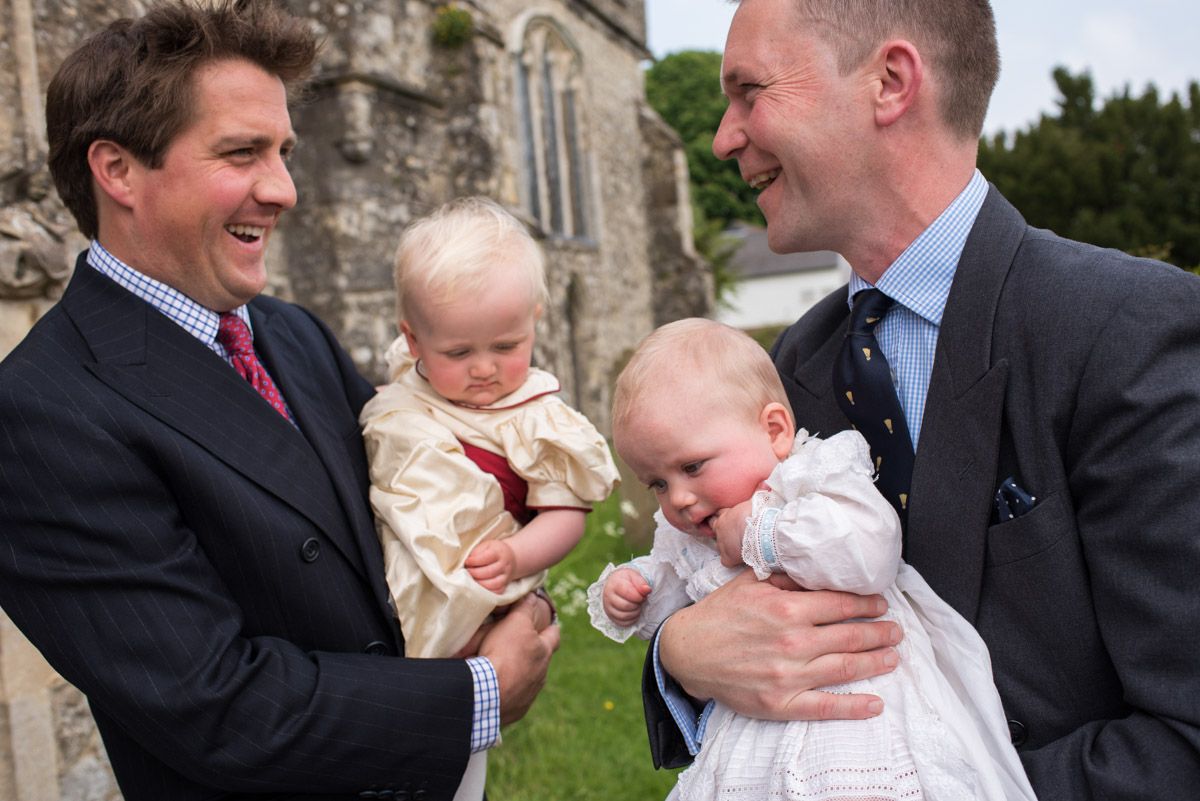 photograph of Edward before his Christening in Bethersden Church, Kent