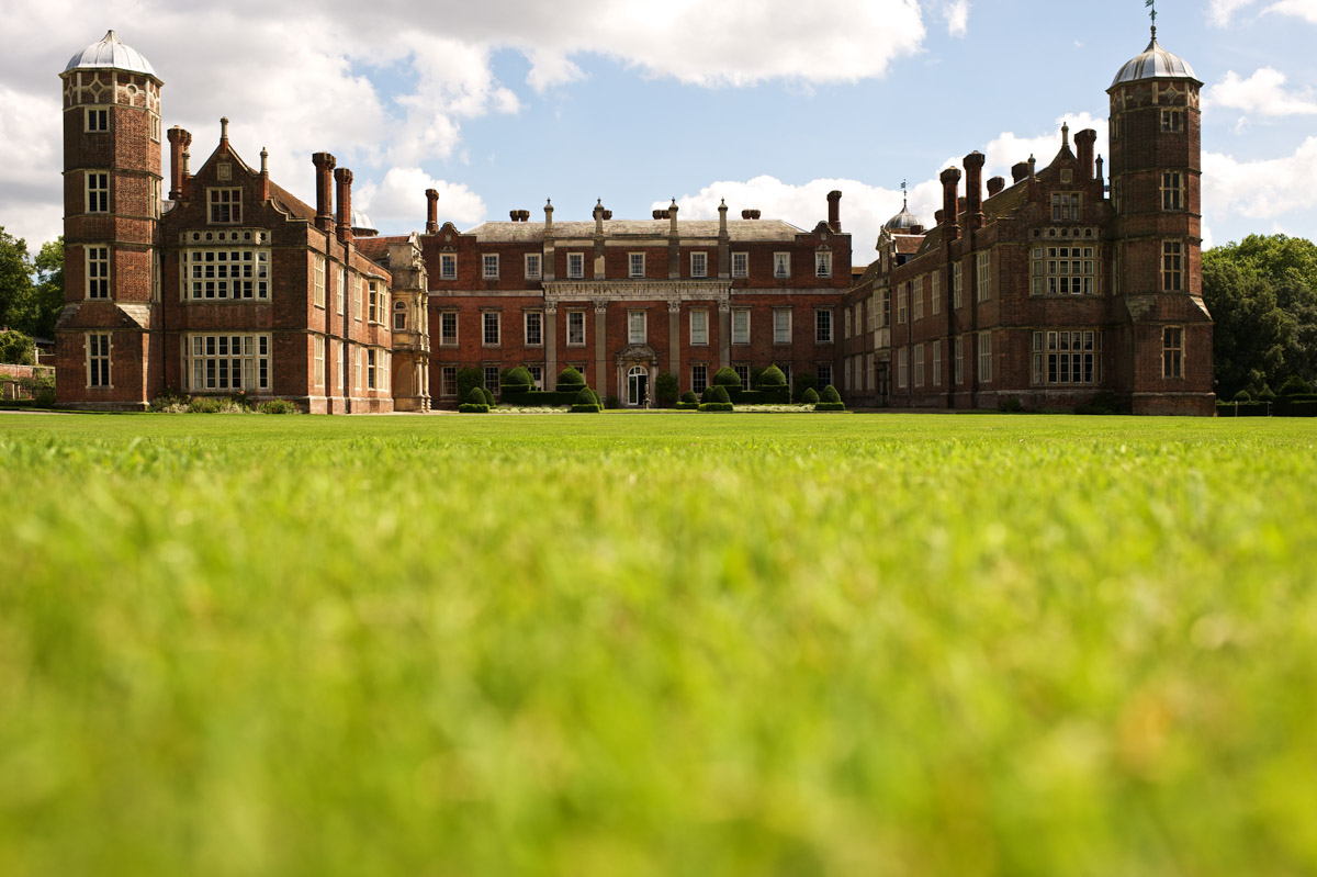Photograph of Cobham Hall in Kent on Andrea and Tims wedding day