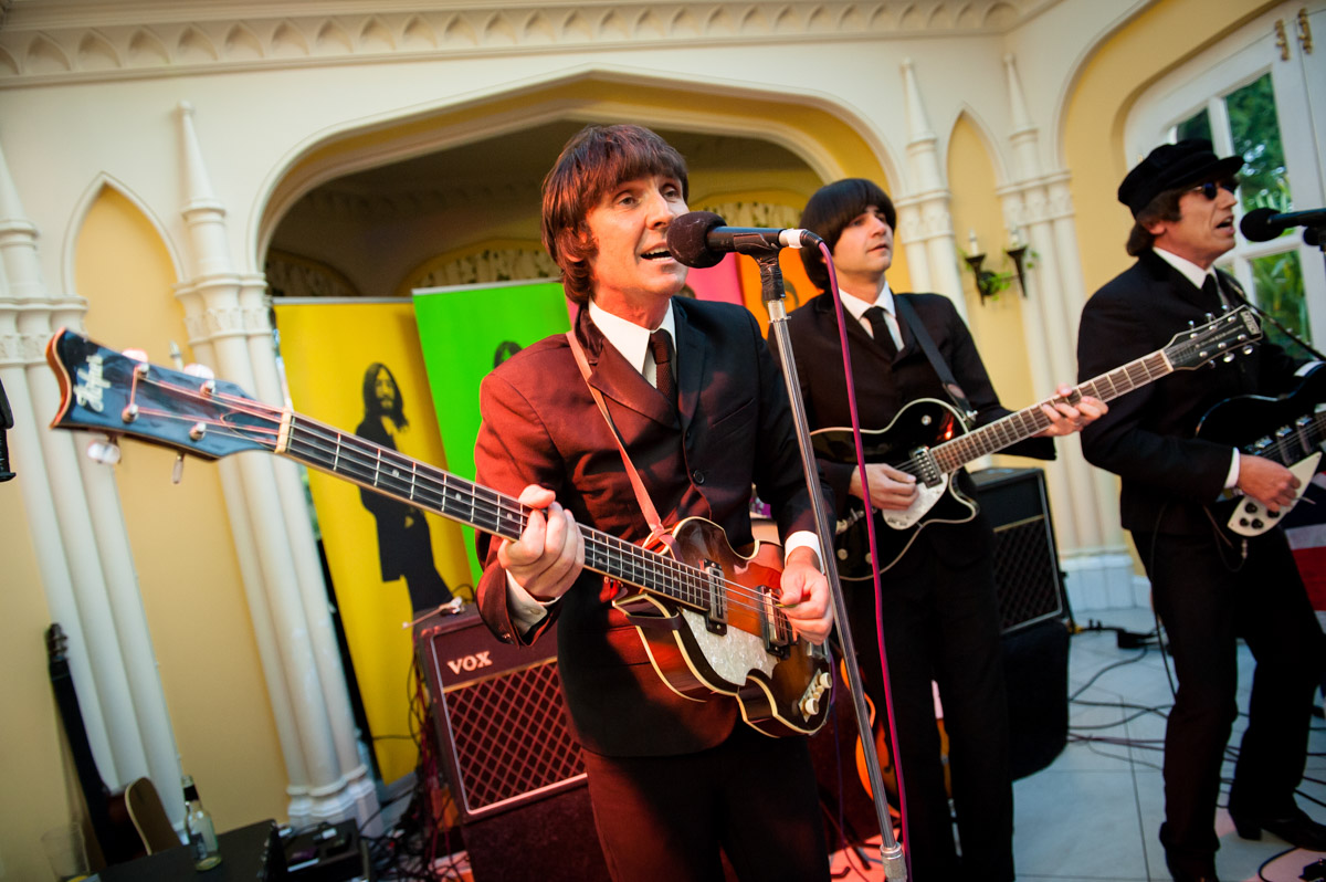 Beatles tribute band at Whitstable Castle Wedding