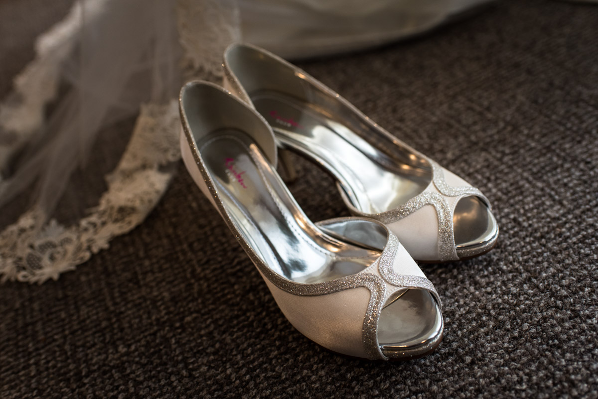 Wedding photography in Kent. Jades shoes