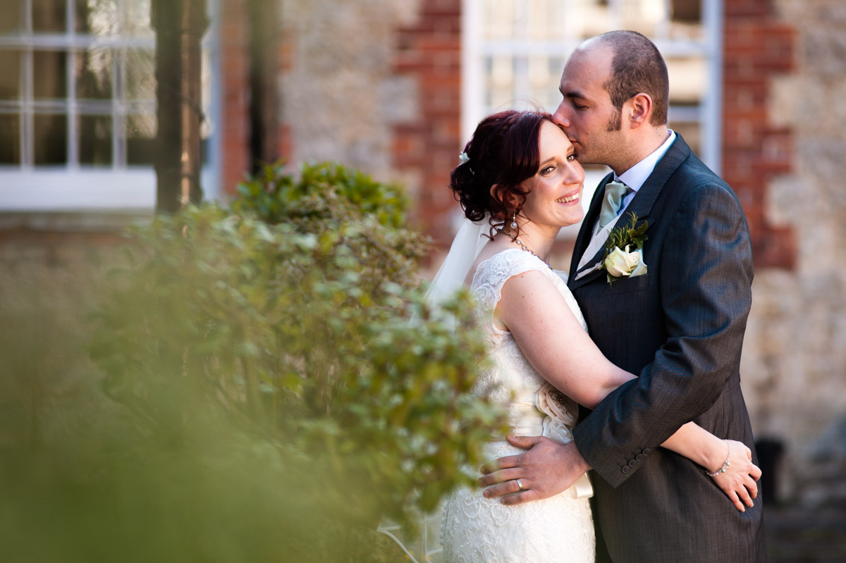 Photograph of Chris and Charlotte in the courtyard at The Secret garden in Kent