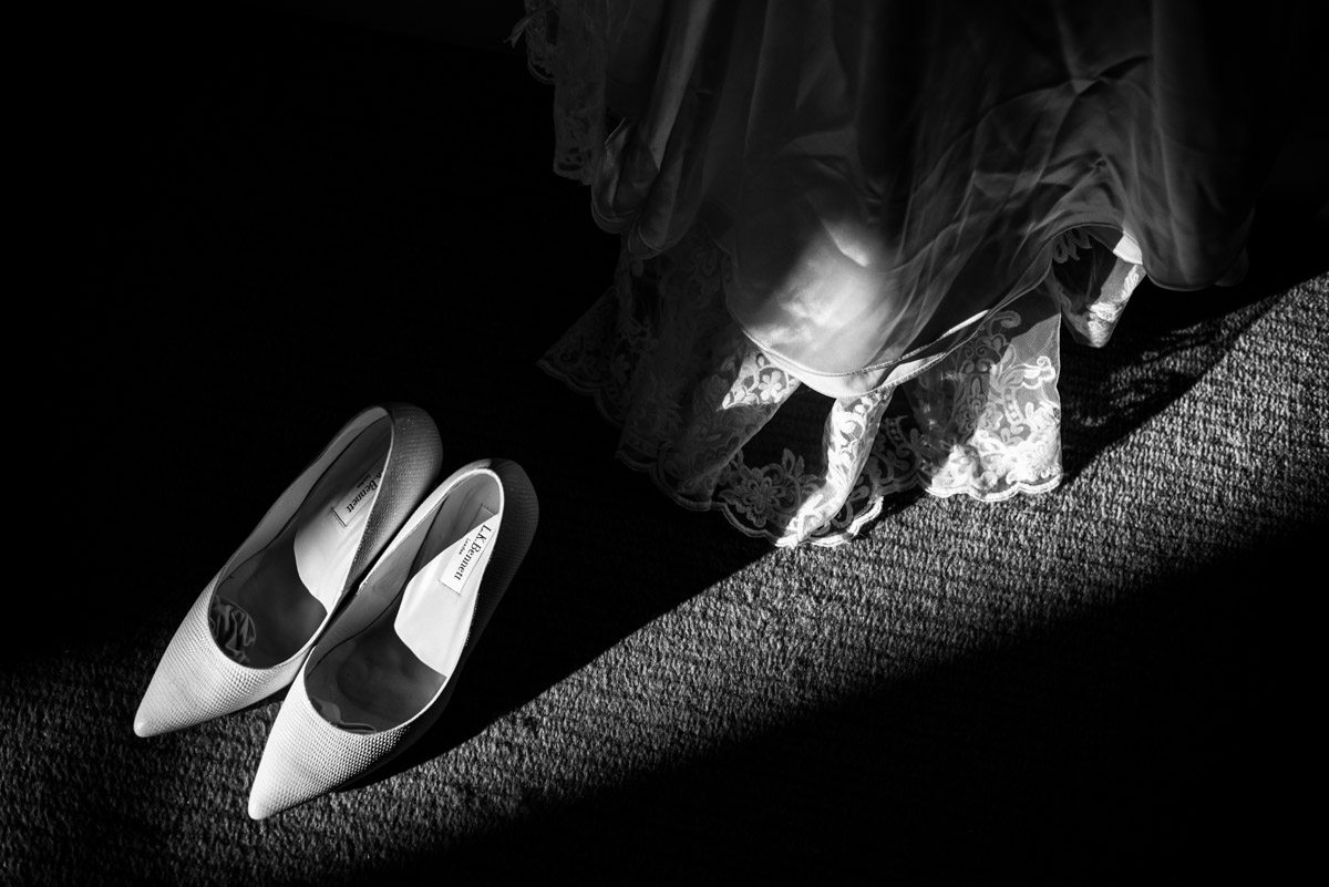 Photograph of wedding details at Buxted park Hotel