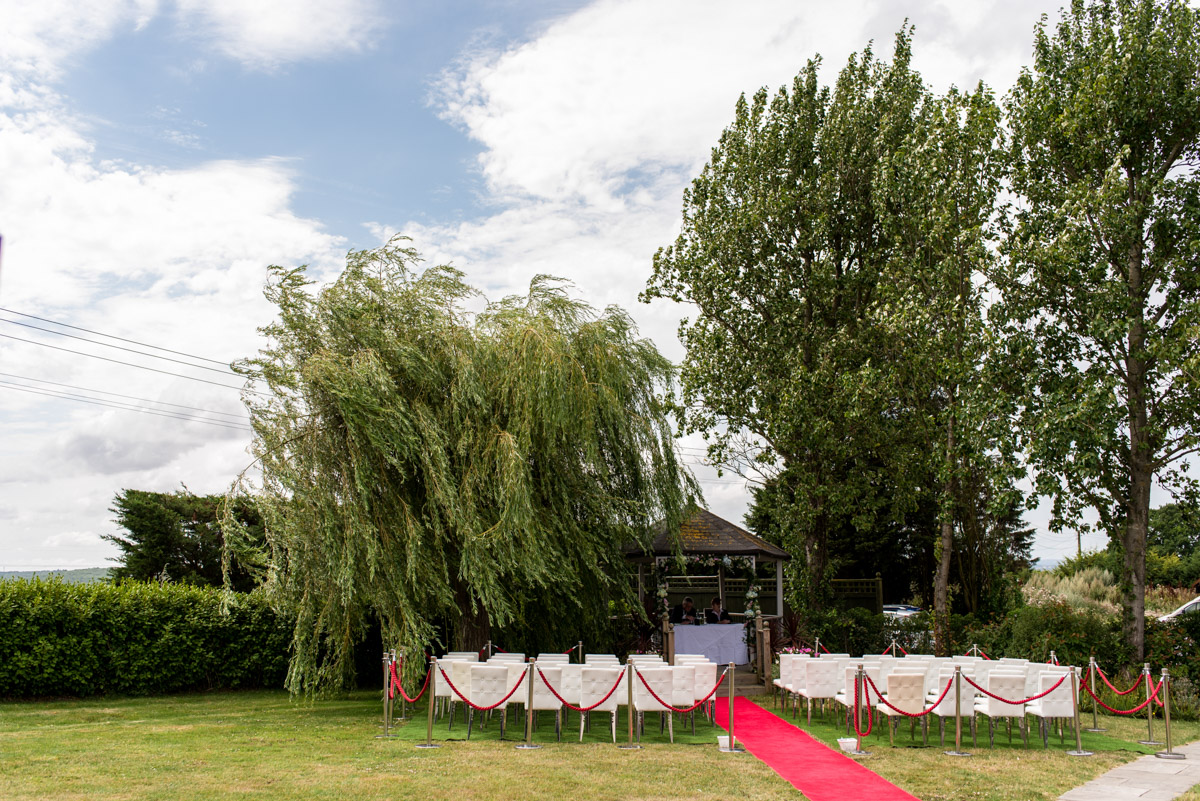 Wedding photography at The Crescent Turner Hotel ceremony area