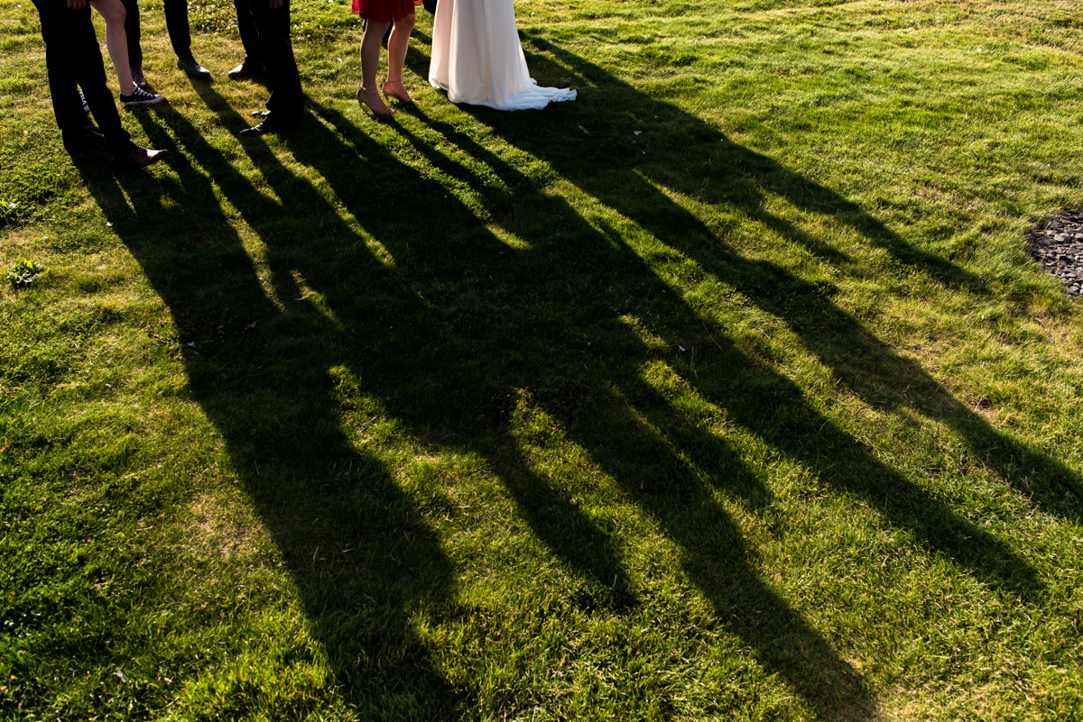 Wedding photography at the Crescent Turner Hotel, shadows of guests