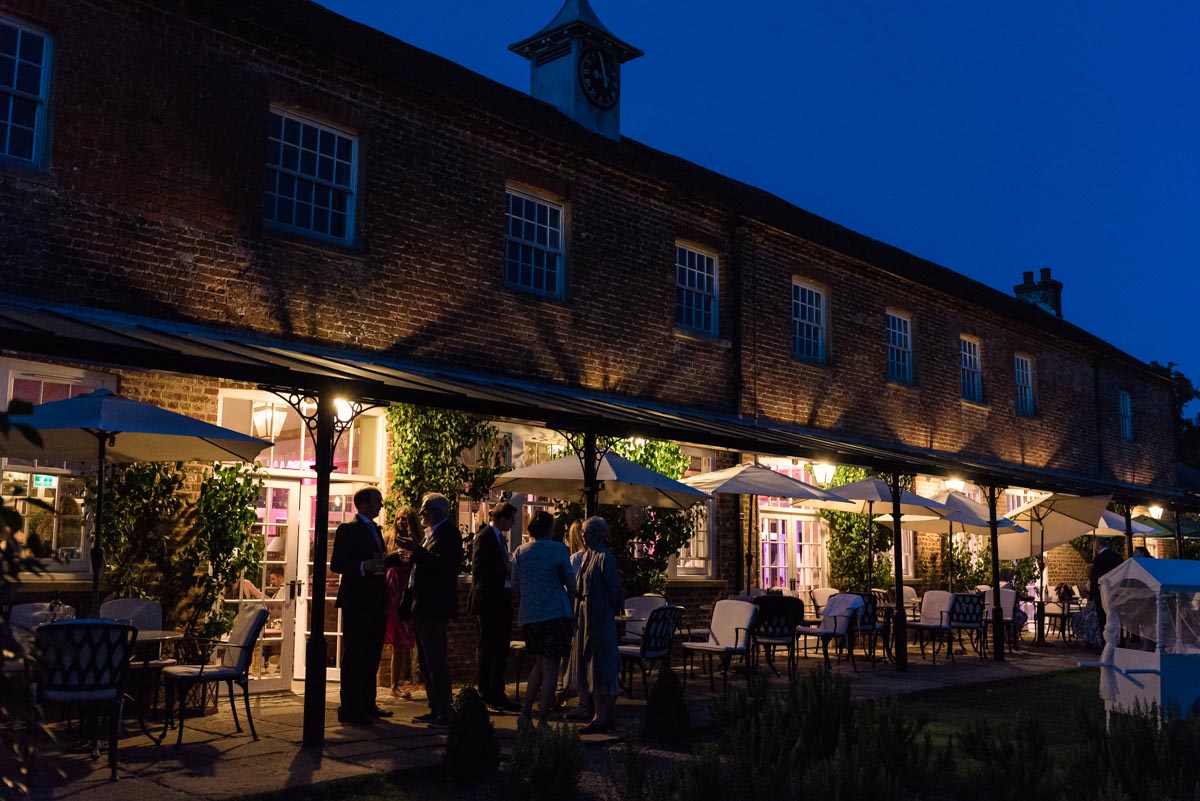 Photograph of The coach house at the secret garden at dusk