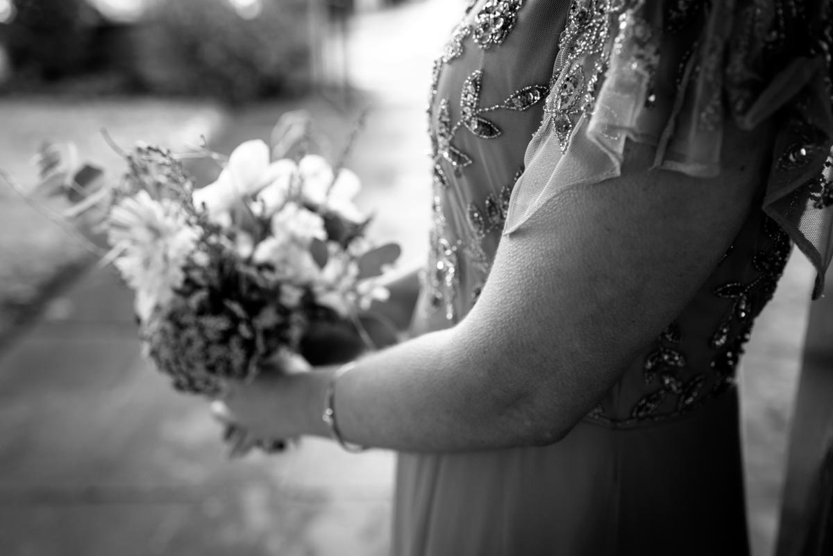 Photograph of bridesmaid dress detail