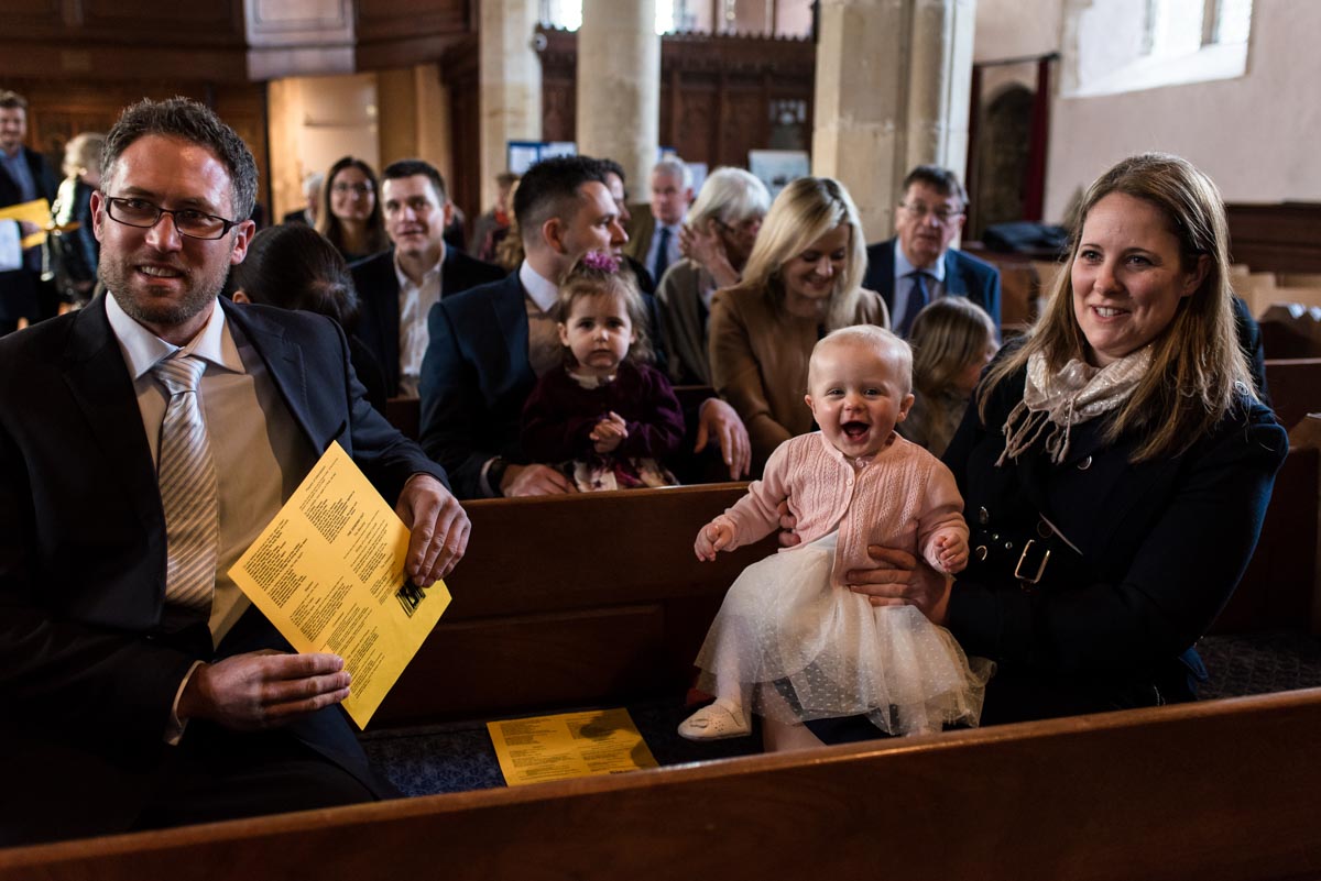 Emily is photographed during her Kent christening in Rolvenden