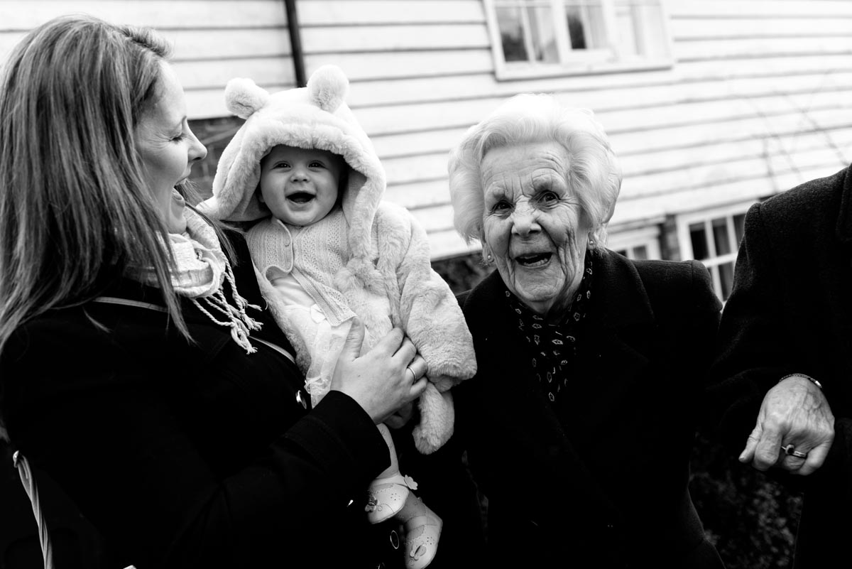 A photograph of Emily and her mum and great granny