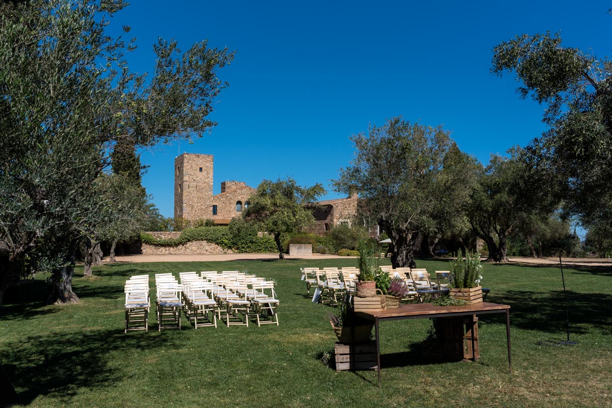 Photograph of castell d'emporda wedding venue