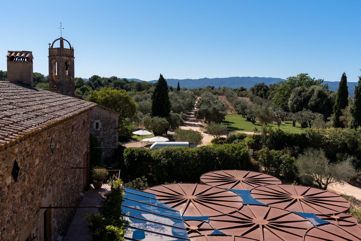 Photograph of view at castell d'emporda wedding venue in Spain