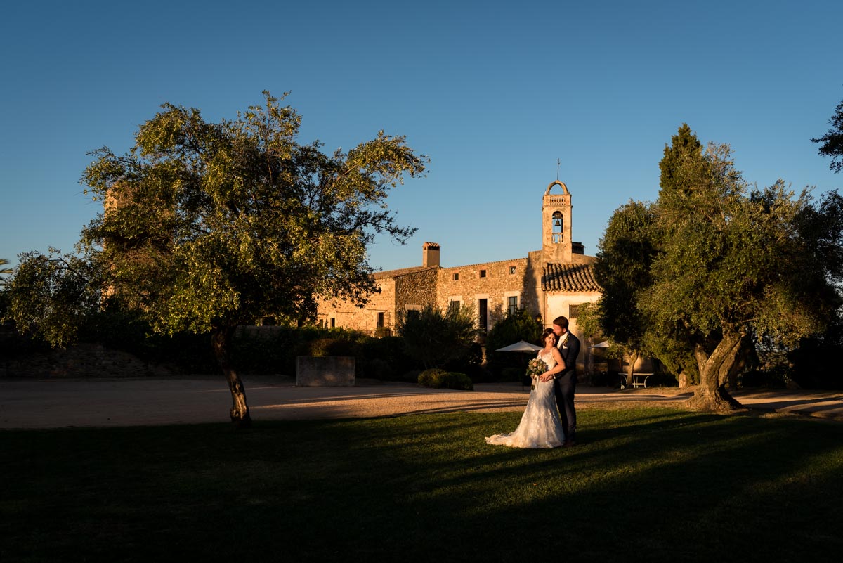 photograph of castell d'emporda on matt and rebeccas wedding day