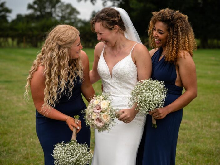 wedding photography best of 2021 photograph of grace and her bridesmaids at her wedding in kent