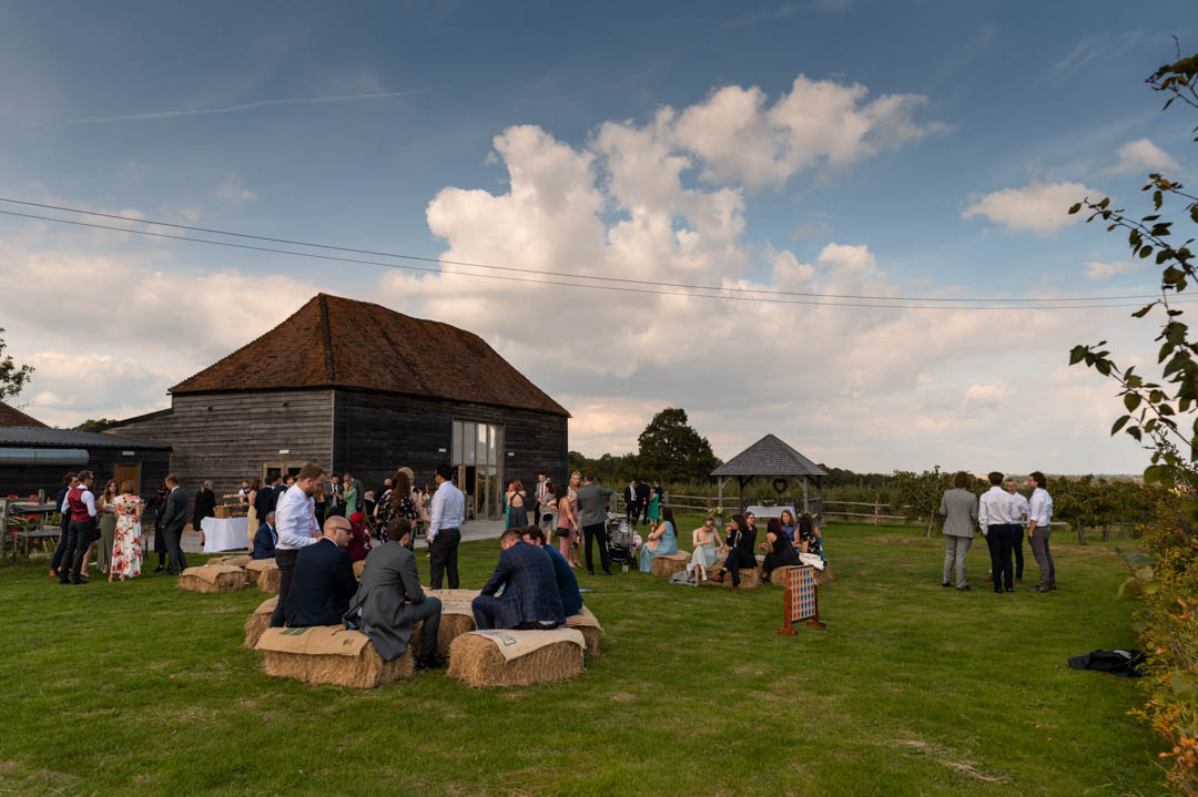 Photograph of the Cherry Barn wedding venue in September