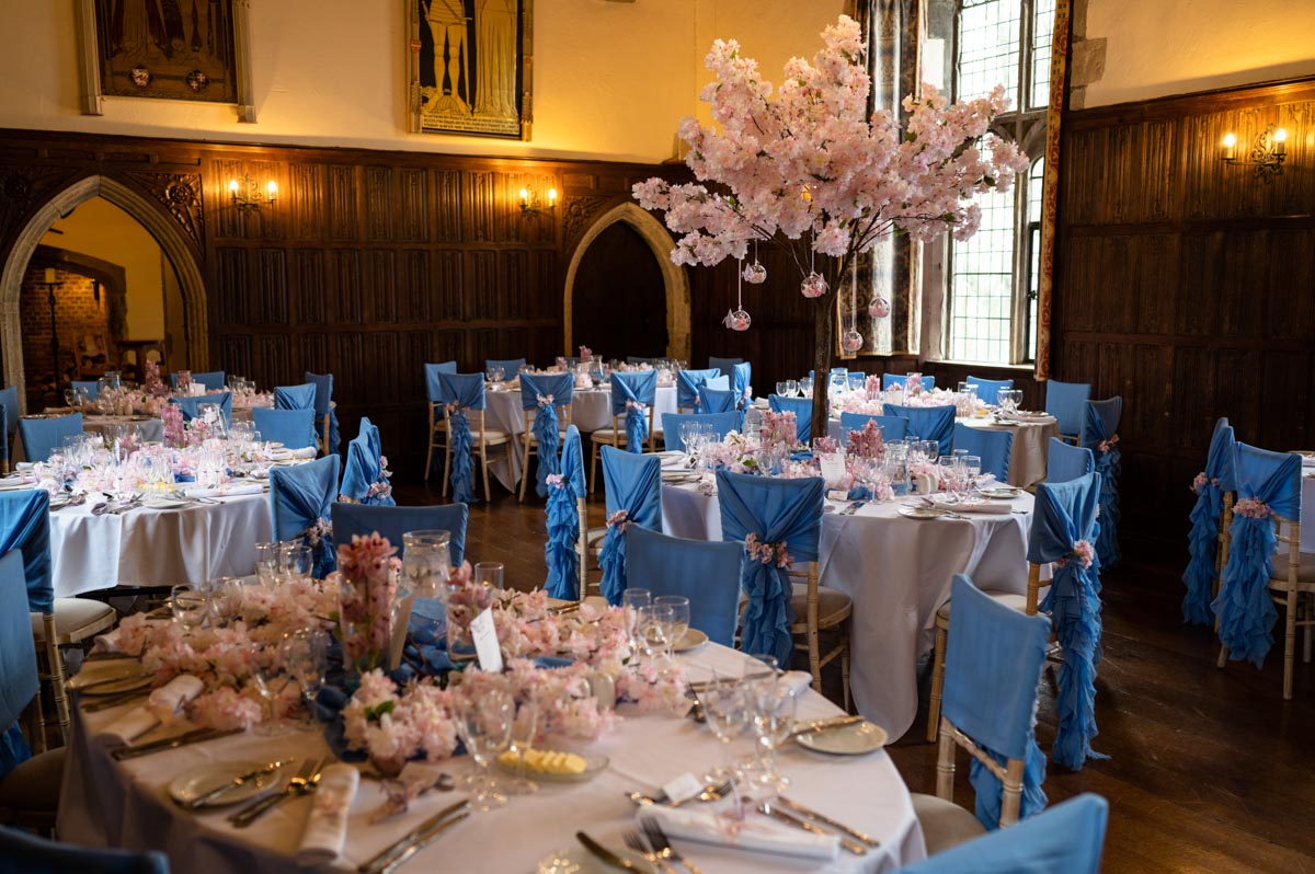 Photograph of the great hall at Lympne Castle, one of my favourite Kent Wedding Venues
