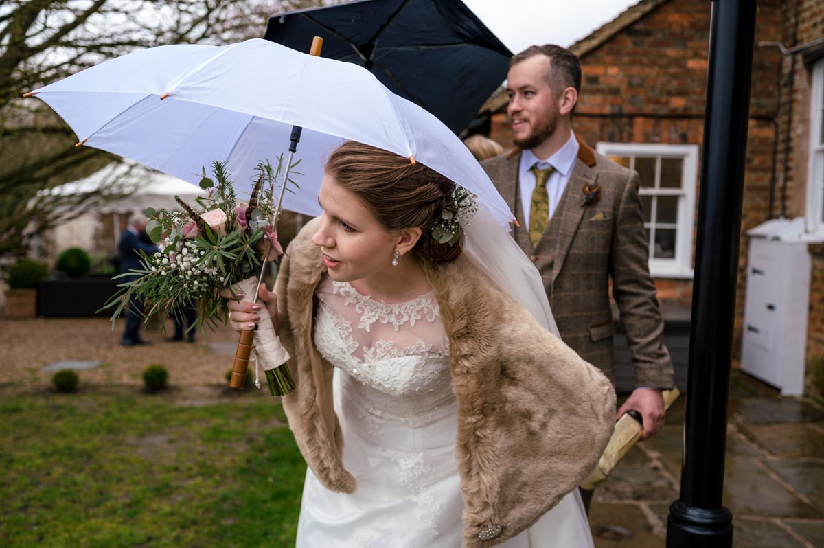 Photograph of Laura and Jacob at their spring wedding at the secret garden in kent