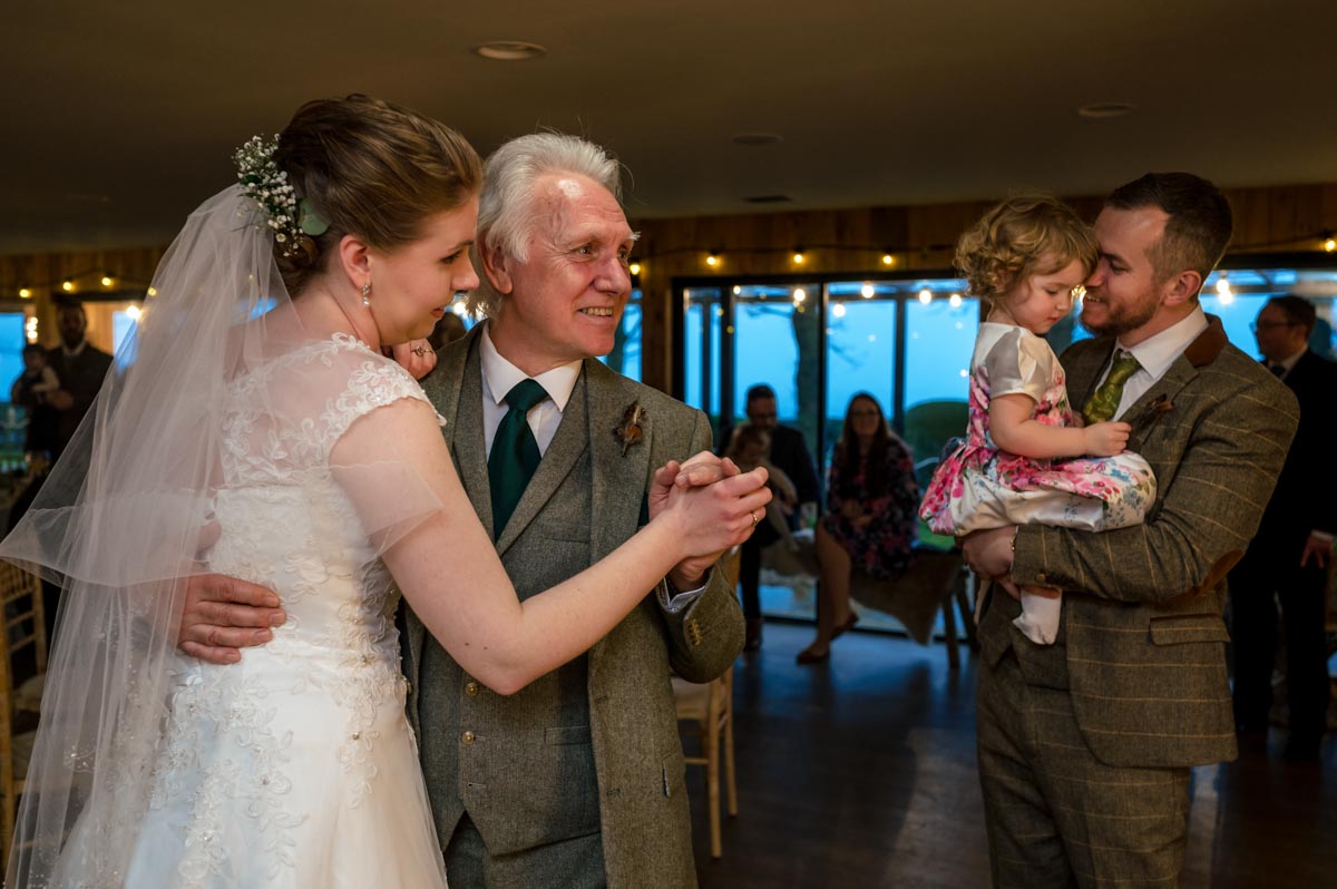Crown lodge wedding photography. Father and daughter dance