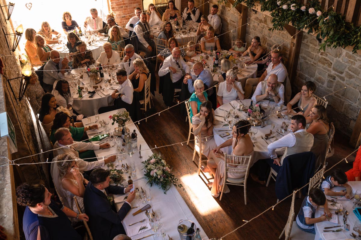 Swallows oast wedding reception photo