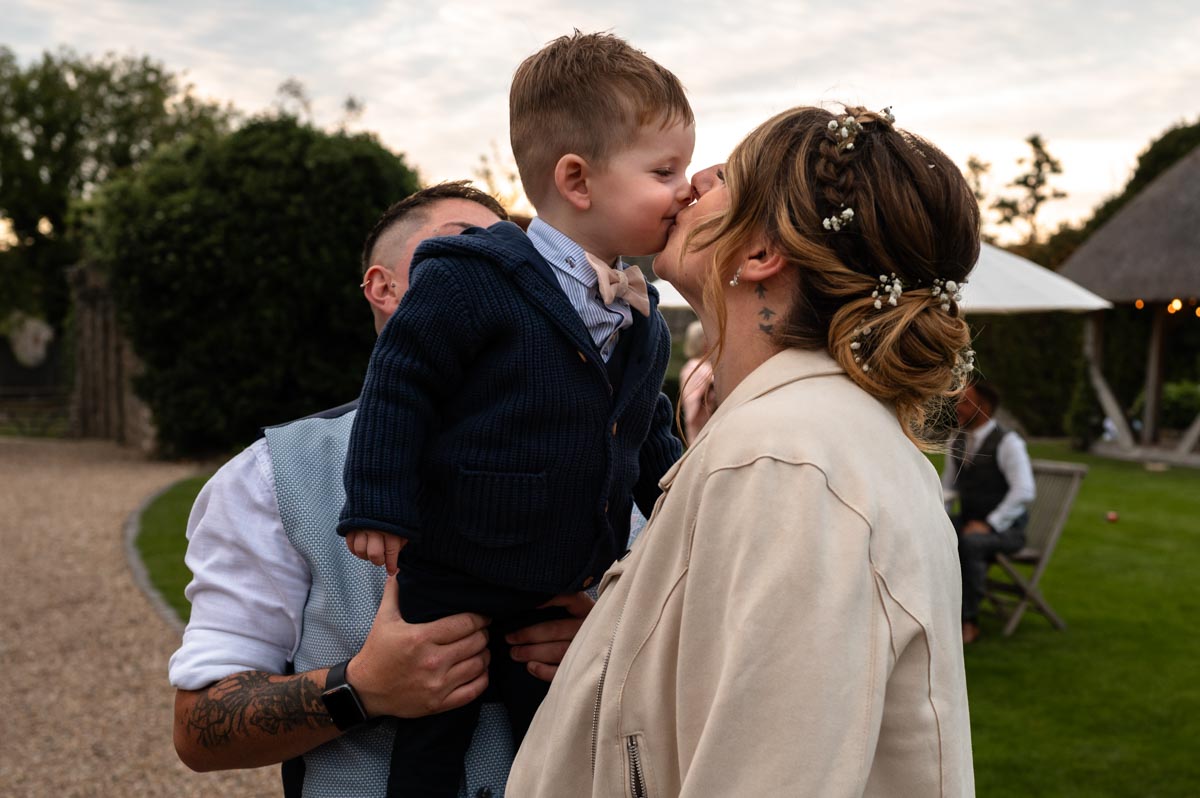 paige and son at westenhanger castle wedding