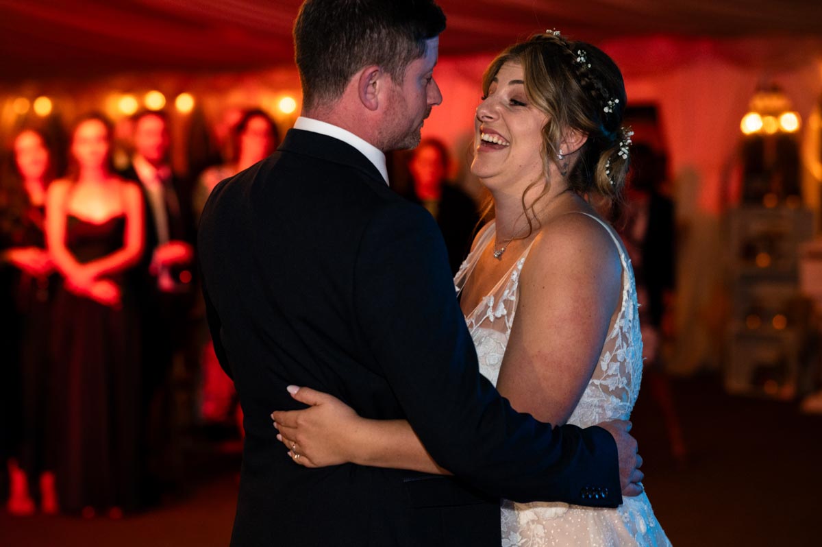 paige and davids first dance photograph at westenhanger castle wedding